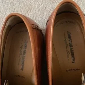 Johnston & Murphy Meade Penny, Tan Italian Calfskin loafers. Barely worn. Johnston & Murphy | Shoes | Johnston Murphy Meade Penny Tan  main image 3